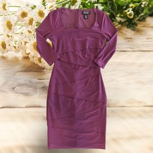 Maroon Slimming Cocktail dress